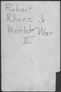 Photographs: Rhone, Robert C., Jr. (Brother)