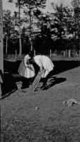 Girls making windows at rural school