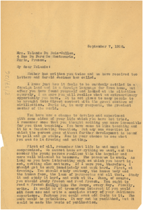 Letter from W. E. B. Du Bois to Yolande Du Bois