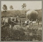 Professor Lowe's military balloon near Gaines Mill, Virginia