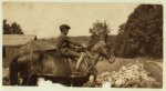 Rural Accident. Eleven-year old Wason, driving horse to the field. See photos of his brother Clinton Stewart. See Hine Report, August 1915.