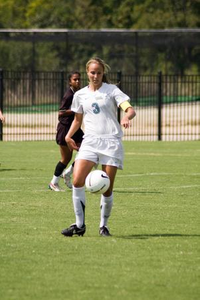 Dani Slavonic moving with the soccer ball