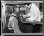 [Patient receiving treatment for syphilis in public health service clinic-on-wheels, Wadesboro, N.C.]