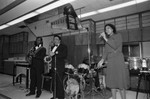 Crenshaw Chamber of Commerce event with musicians performing, Los Angeles, 1983