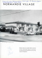 1953 yearbook page depicting Normandie Village at Pepperdine College