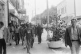 African American protestors at a United Klans of America march in Mobile, Alabama.