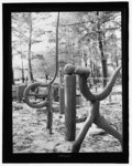 Wooden gravemarkers at Sunbury