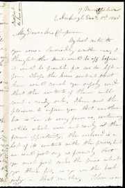 Letter to] My Dear Mrs. Chapman [manuscript