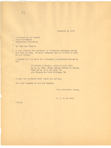 Letter from W. E. B. Du Bois to S. J. Wright