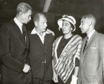 Bill Berry and Bill Veeck with others