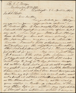 Letter from Charles Turner Torrey, Washington, D.C., to Amos Augustus Phelps, 1842 Apr[il] 20