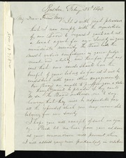 Letter to] My dear friend May [manuscript