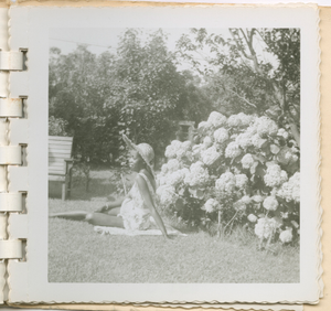 Digital image of a Taylor family woman posing on Martha's Vineyard