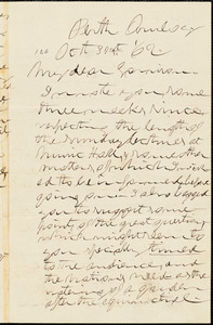 Letter from Theodore Dwight Weld, Perth Amboy, [New Jersey], to William Lloyd Garrison, [18]62 Oct[ober] 31st