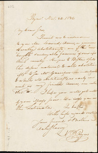 Letter from Nathaniel Peabody Rogers, Plym[outh, New Hampshire], to William Lloyd Garrison, 1836 Nov[ember] 24