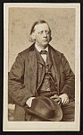 [Clergyman and abolitionist Henry Ward Beecher with hat]