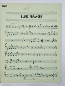 Bernstein, Leonard / TELEVISION - OMNIBUS JAZZ SHOW 1955 (ARR. Bernstein), Percussion PART used by Bernstein, Leonard.