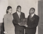 Jackie Robinson, Rachel Robinson and Rev. W.C. Williamson at White Rock Baptist Church