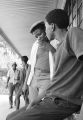 Lucius Gantt and Willie Smith on the front porch of Pugh's Superette on Foster Street in Newtown, a neighborhood in Montgomery, Alabama.