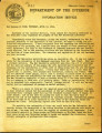 Information service, for release at noon, Thursday, 1944 April 13