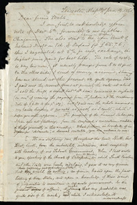 Letter from Samuel May, Leicester, Massachusetts, to Richard Davis Webb, Jan. 14, 1861
