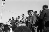 Michael Figures speaking to a crowd at the Mobile County courthouse Mobile, Alabama, during a rally held to support the reauthorization of the Voting Rights Act.