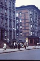 Street scene of Harlem (N.Y.) residences