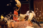 David Alan Anderson and Tracey N. Bonner in a scene from the play The mountaintop