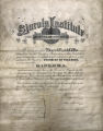 1912 Lincoln Institute Diploma to Blonrhe Elizabeth Debor