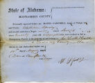 Montgomery County, Alabama Slave Holder Affidavits: August 14, 1861