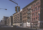 View SW along Frederick Douglass Blvd. from W. 115th St., Harlem, 1988