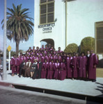 Beulah Baptist Church choir group portrait, Los Angeles, 1979