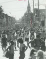 Crowded streets during Brady Street Festival