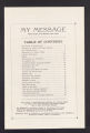 My Message, Official Organ of the Diocese of St. Cloud (St. Cloud, Minnesota), Volume 1, Number 3