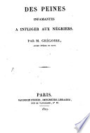 Des peines infamantes à infliger aux négriers