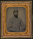 [Captain Nathan Chew Hobbs of Co. H and Co. K, 1st Virginia Cavalry Regiment in uniform]