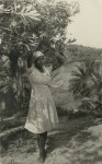 Young black woman, in Gabon