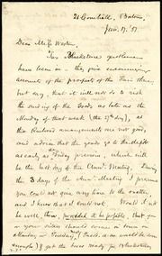 Thumbnail for Letter to] Dear Miss Weston [manuscript