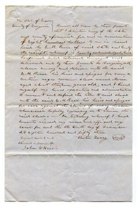 Thumbnail for Agreement for E.M. Pease’s purchase of Maria, an enslaved woman, from Clinton Terry