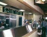 Interior of Casey's Caboose, a fast food restaurant in Montgomery, Alabama.