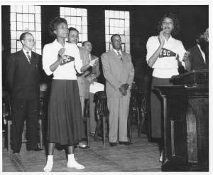 President Walter S. Davis Is Honored at Chapel Program, 1951