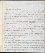 Letter to] My dear Miss Weston [manuscript