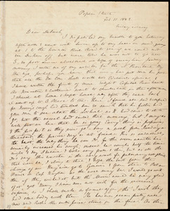 Letter from Anne Warren Weston, Poplar Street, [Boston], to Deborah Weston, Feb. 11, 1842. Friday evening