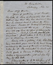 Letter to] Dear Miss Weston [manuscript