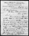 Letter, from James P. Thomas and Joseph P. Grubb, St. Joseph, Buchanan County to Silas B. Woodson, October 3, 1874