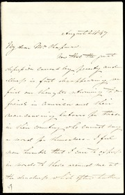 Letter to] My dear Mrs. Chapman [manuscript