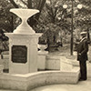 Cal Johnson at his fountain