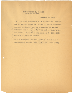 Letter from W. E. B. Du Bois to Robert Bagnall