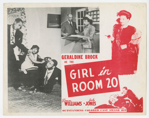 Lobby card for Girl in Room 20