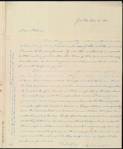 Letter from Amos Farnsworth, Groton, [Mass.], to Maria Weston Chapman, Dec. 15, 1841